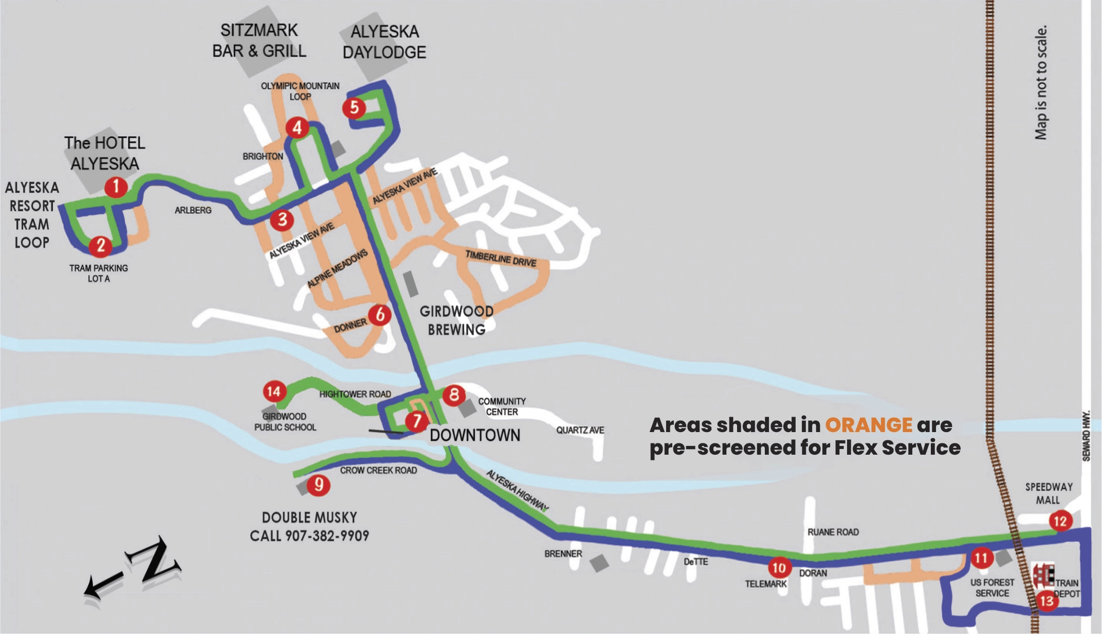 Glacier Valley Bus Route - Free transportation